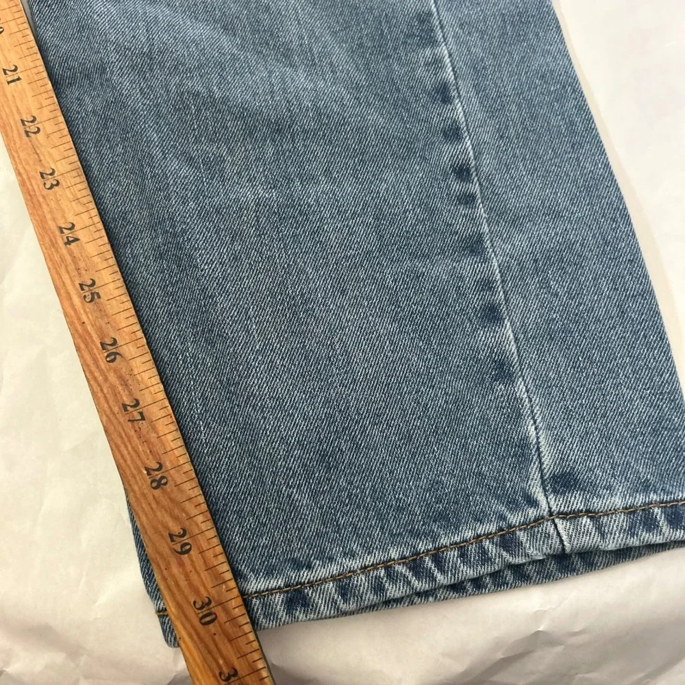 Levis 505 Regular Fit Straight Leg Denim Jeans Mens Size 36x30‎ Blue Jeans